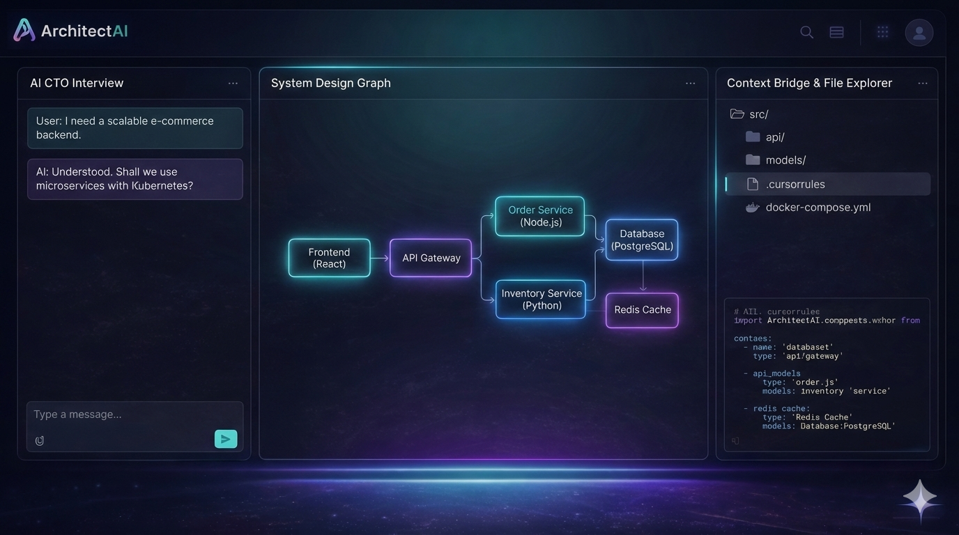 ArchitectAI conceptual UI background